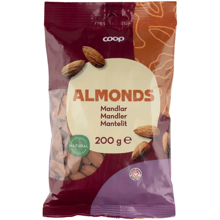 Coop Naturaalsed Mandlid 200g