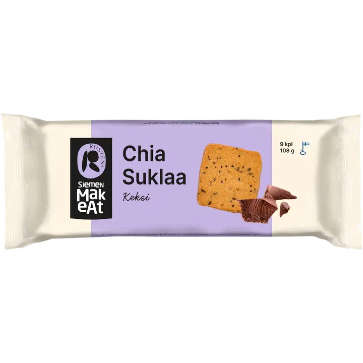 Rosten SiemenMakeAt Chia & Suklaa keksi 9 kpl/108 g