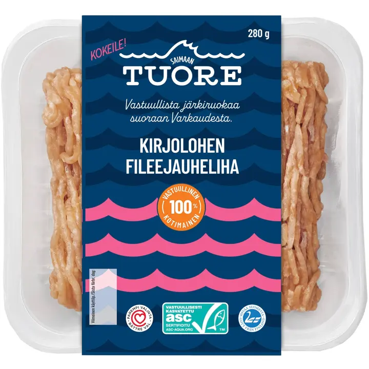 Saimaan Tuore ASC Kirjolohen fileejauheliha 280g
