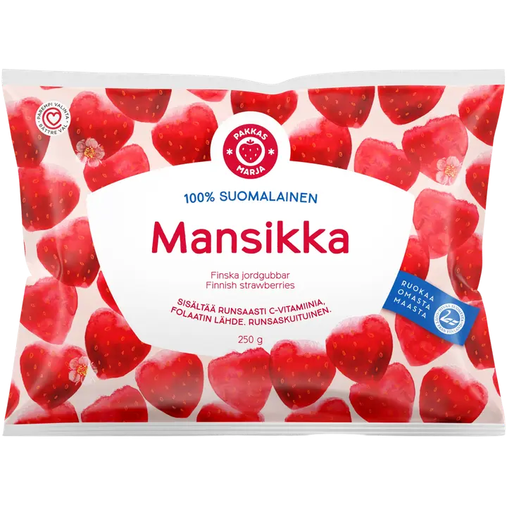 Pakkasmarja  100% suomalainen mansikka 250g