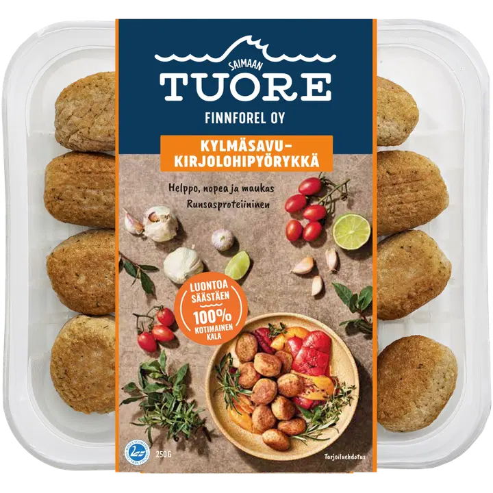 Saimaan Tuore kylmäsavukirjolohipyörykkä 250g