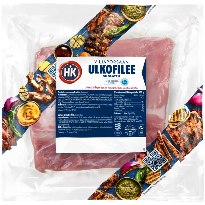 HK Viljaporsaan Ulkofilee suolattu n.0,9 kg