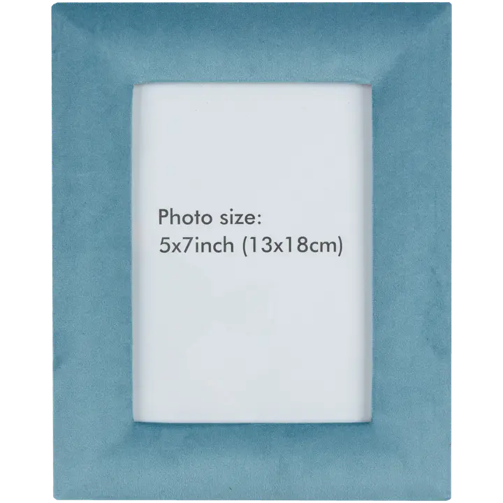 Valokuvakehys Velvet 19,5x24,5 cm, turkoosi
