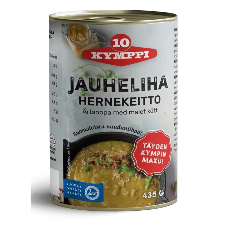 Kymppi Naudan jauheliha Hernekeitto 435 g täyssäilyke