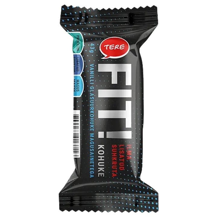 Vanilli glasuurkohuke, magusainetega, 43 g