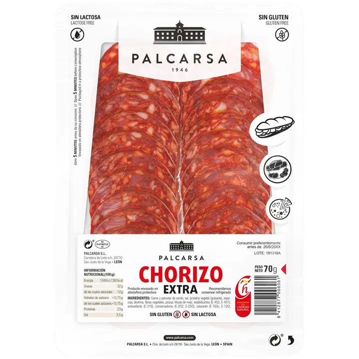 Palcarsa Chorizo Extra siivutettu 70g