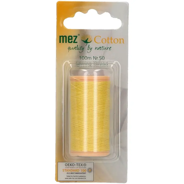 Õmblusniit Cotton 100 m, kollane