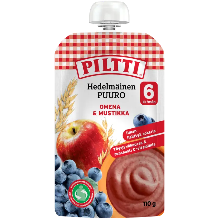 Piltti puder õuna-mustika 6k 110g