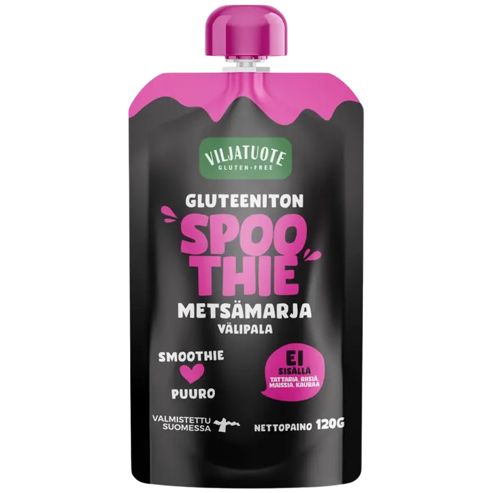 Gluteeniton Spoothie Metsämarjavälipala 120g
