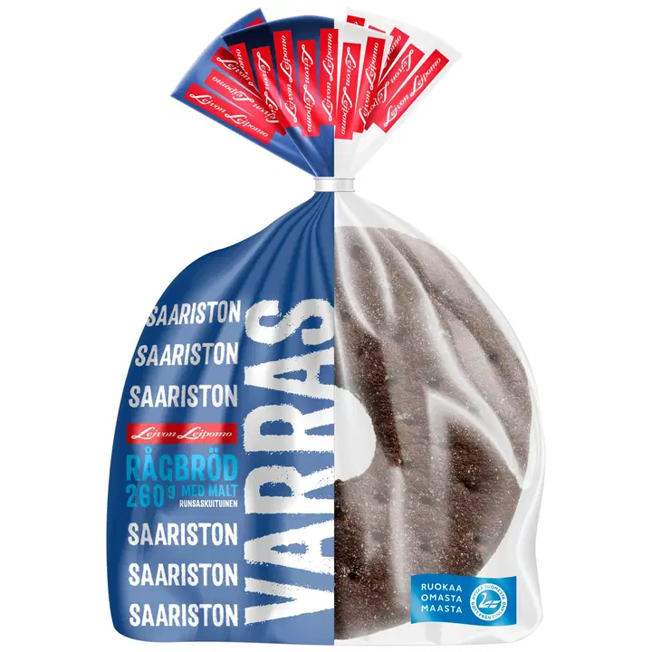 Leivon Leipomo Saariston varras 260g maltainen ruisleipä