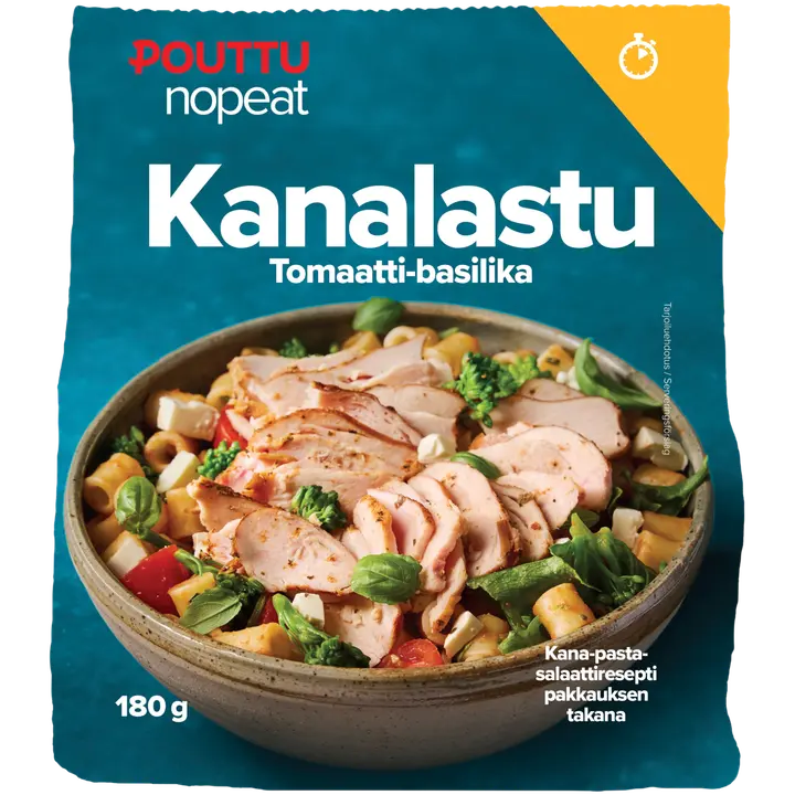 Pouttu Nopeat Kanalastu 180g Tomaatti-basilika