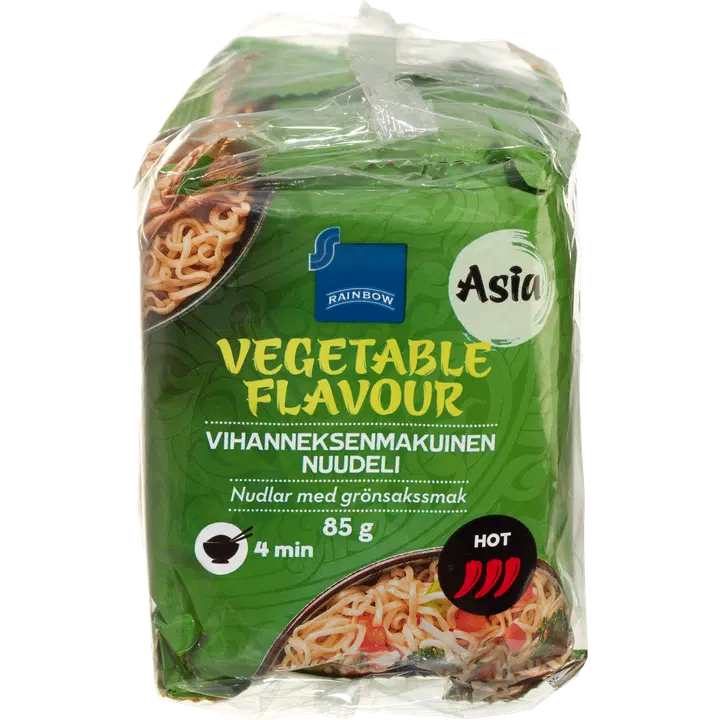 Rainbow Vihanneksenmakuinen Nuudeli 425 g (5×85 g)