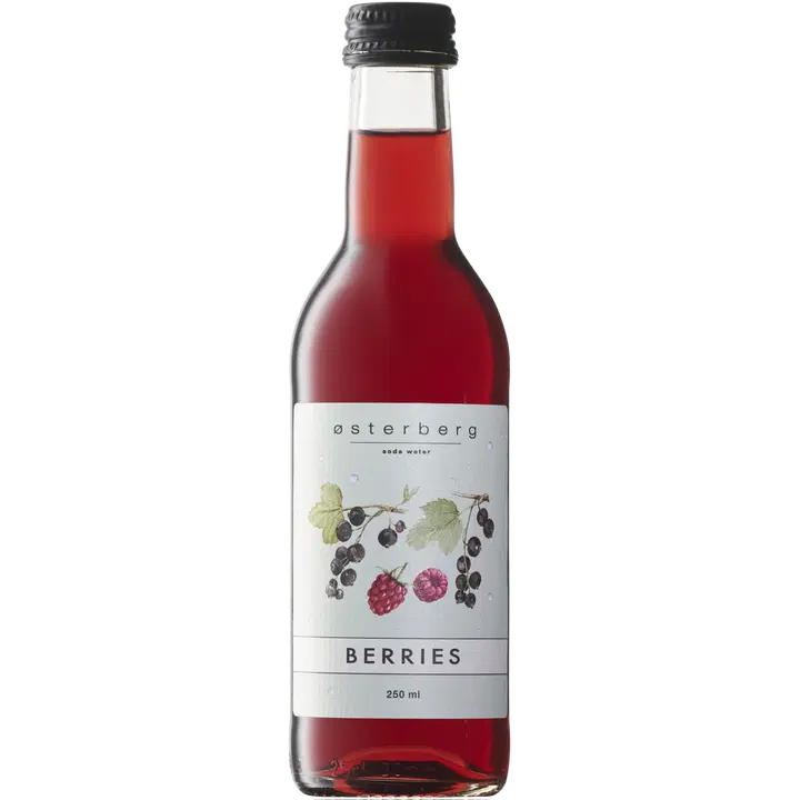 Osterberg Mustaherukka-vadelmasooda 250 ml