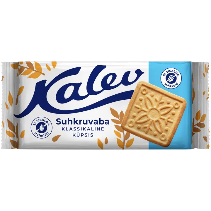 Kalev suhkruvaba klassikaline vormiküpsis 163g