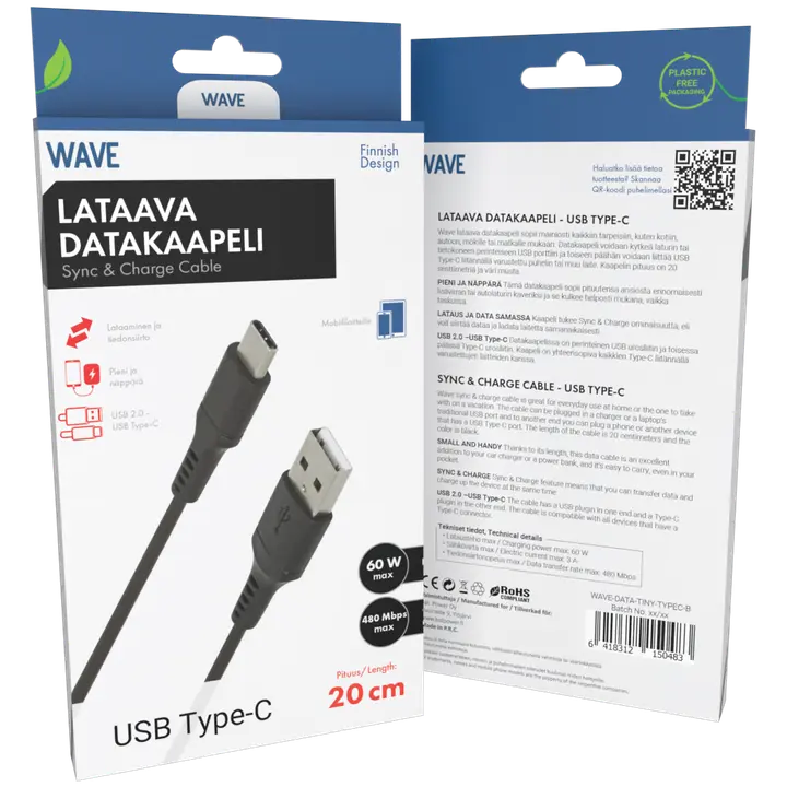 Datakaabel Type C 20 cm