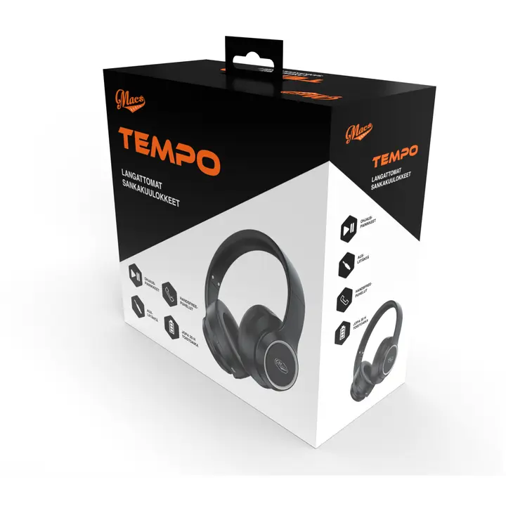 Kõrvaklapid Macs Tempo BT must