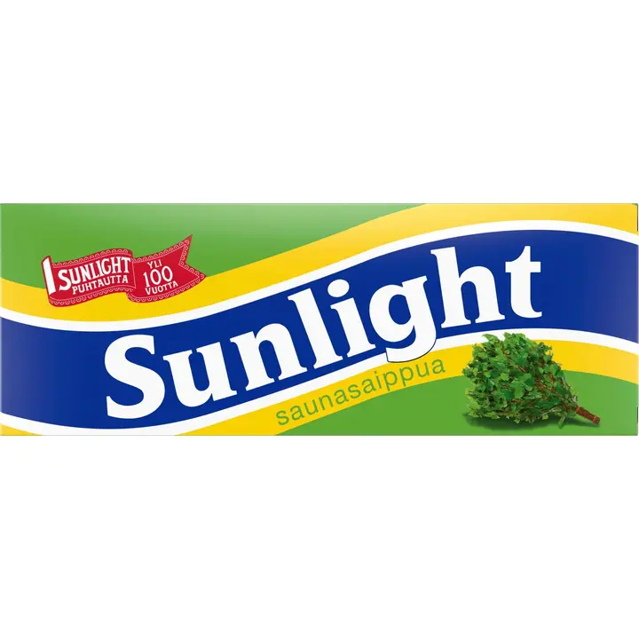 Sunlight Saunasaippua Palasaippua Yrttien tuoksuinen Tehokas 2 kpl