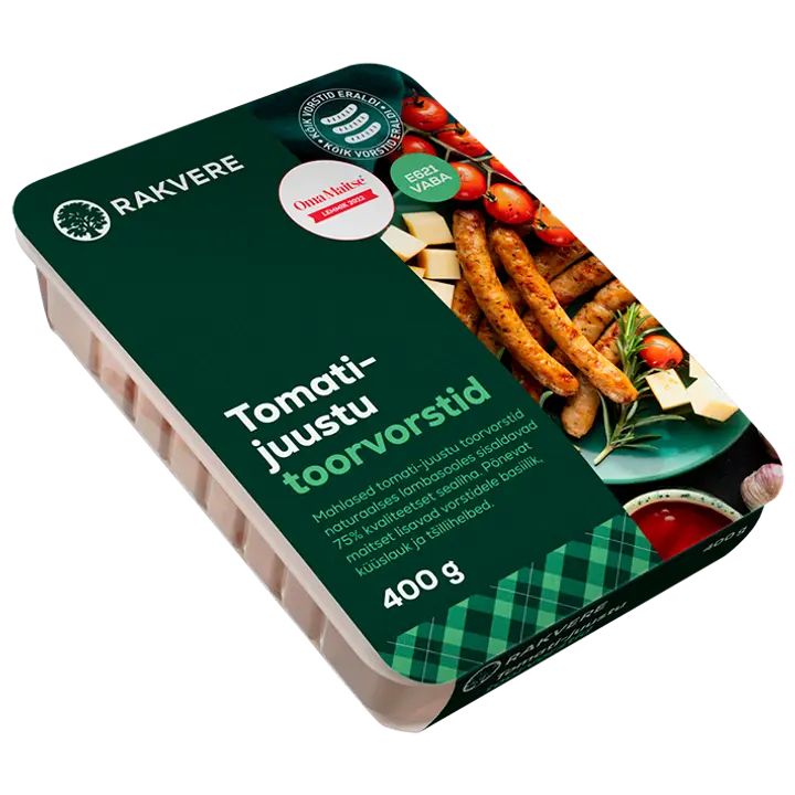 Tomati-juustu toorvorstid 400G