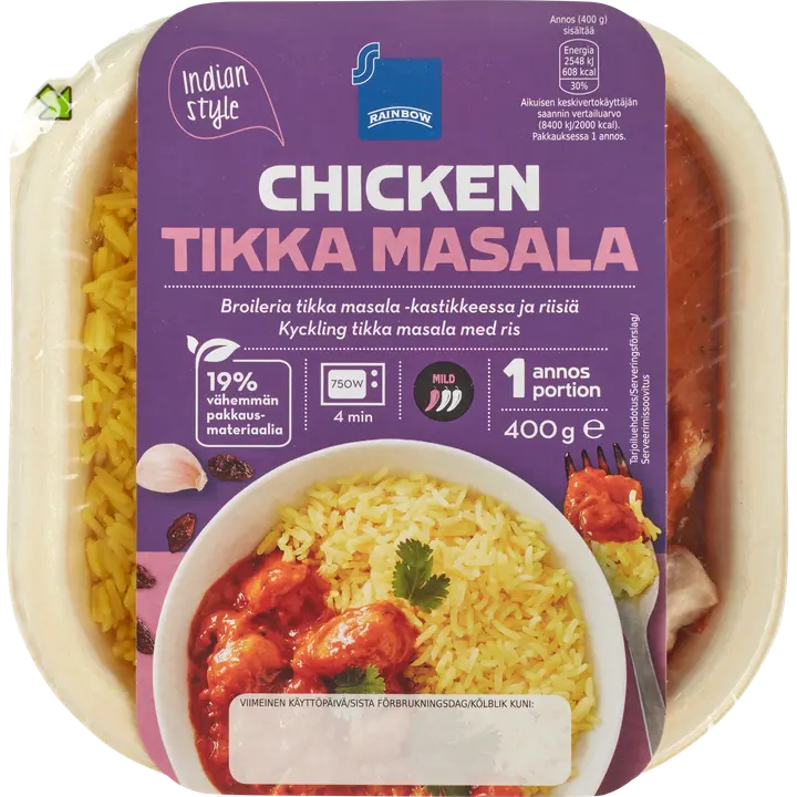 Rainbow Chicken Tikka Masala 400g