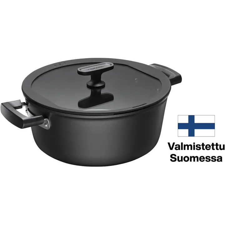 Fiskars Hard Face kattila 5 L kannella