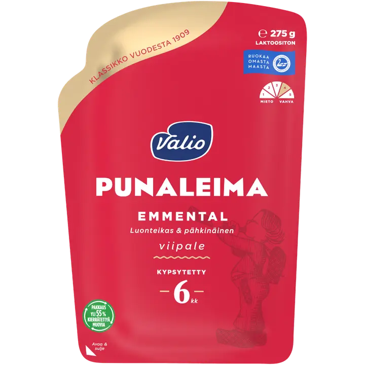 Valio Emmental punaleima e275 g viipale