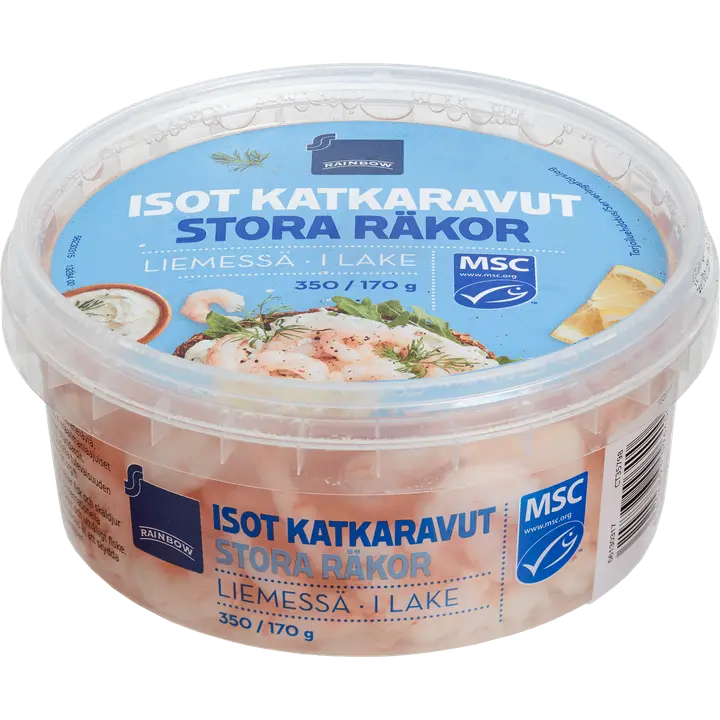 Rainbow 350/170g isot katkaravut liemessä