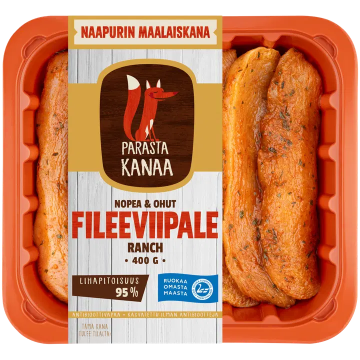 Naapurin Maalaiskanan nopea&ohut fileeviipale, ranch 400 g
