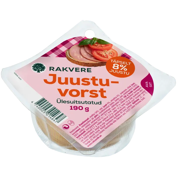Rakvere Juustuvorst, Viilutatud 190G