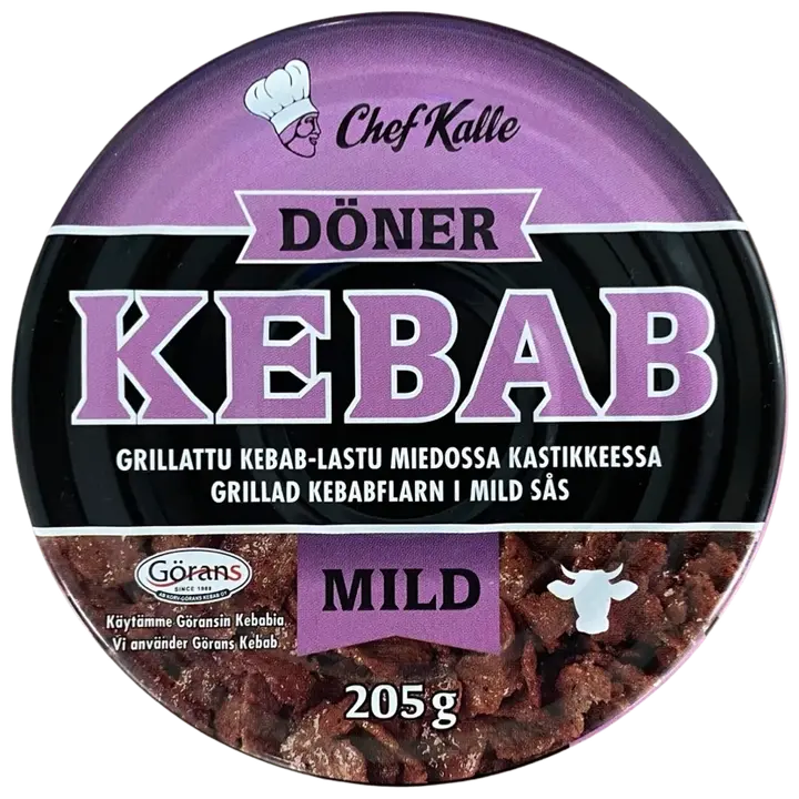Chef Kalle Grillattu Döner-lastu miedossa kastikkeessa 205g