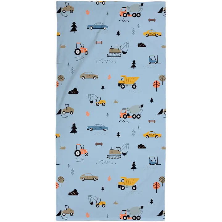 Ciraf lasten pyyhe Ajoneuvot 70x140 cm, sininen