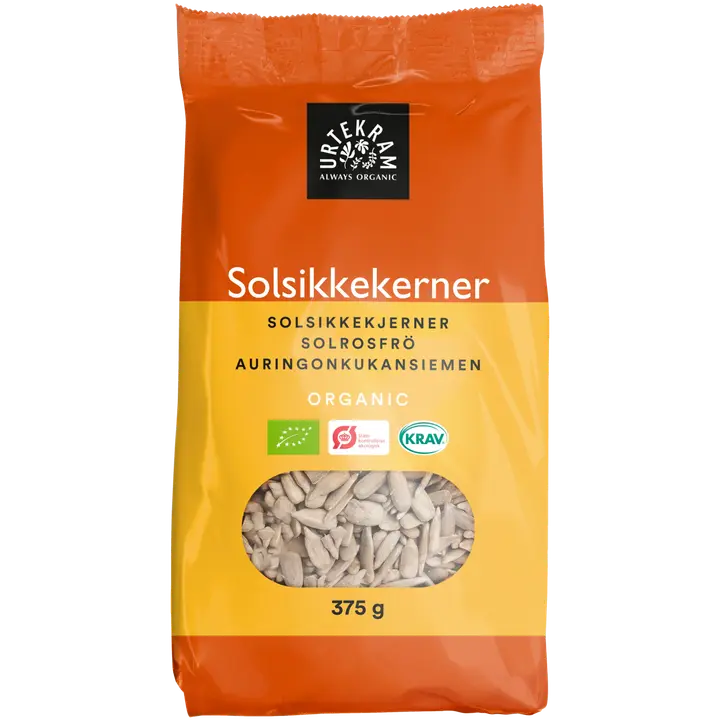 URTEKRAM Luomu Auringonkukansiemeniä 375g