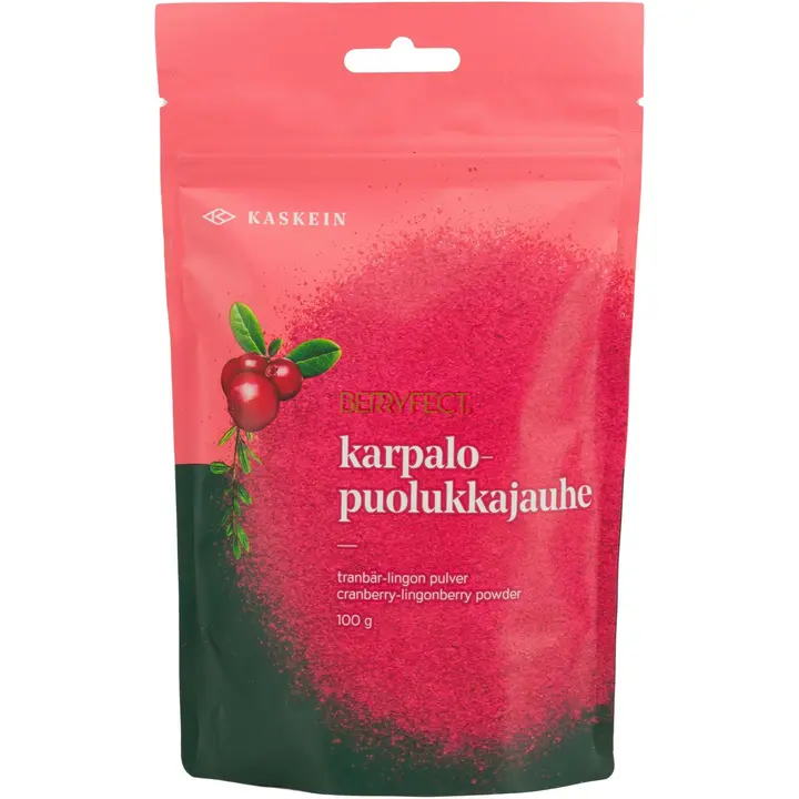 Kaskein Marja Berryfect ilmakuivattu karpalo-puolukkajauhe 100g