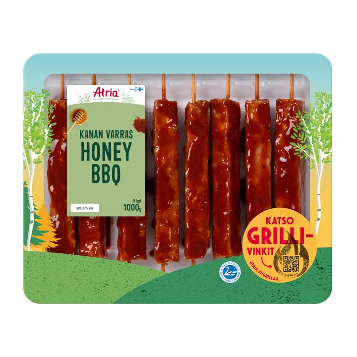 Atria kanan varras honey BBQ 1000g
