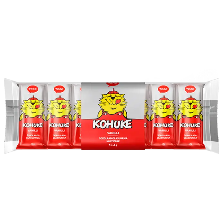 Tere Kohuke vanilli multipakk 7x40g