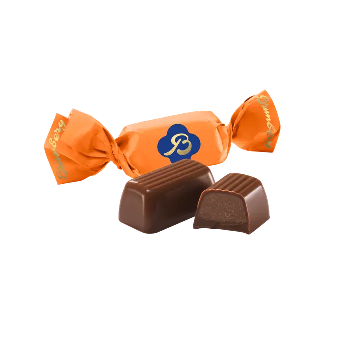 Brunberg Laktoositon Maitosuklaakonvehti Appelsiini 250g