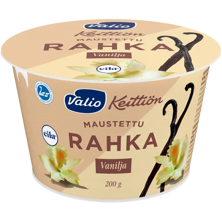 Valio Keittiön maustettu rahka 200 g vanilja laktoositon