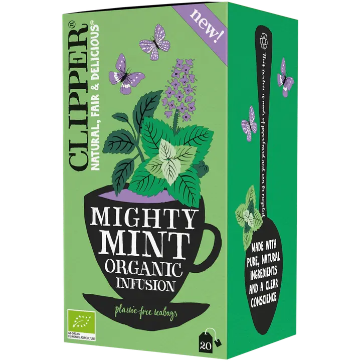 Clipper Luomu Mighty mint yrttihauduke 20ps / 32g