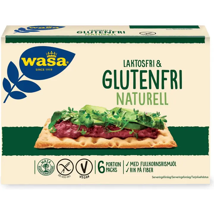 Wasa 240g gluteeniton ja laktoositon näkkileipä