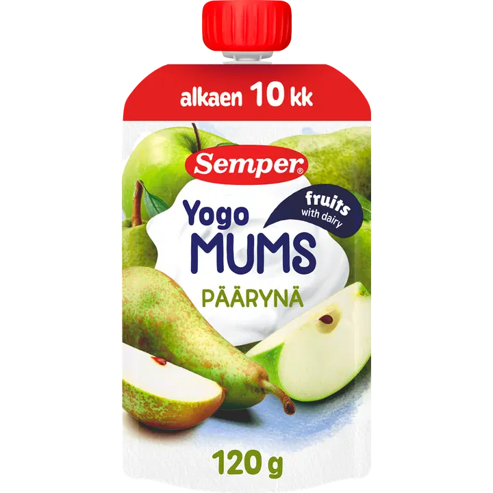 Semper Yogomums Päärynä jogurttihedelmäsose 10 kk 120g