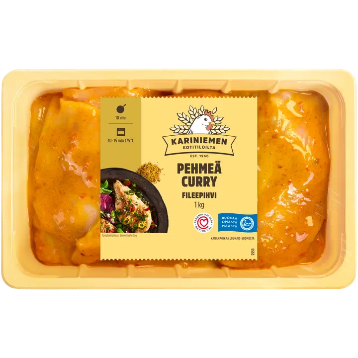 Kariniemen Kananpojan Fileepihvi pehmeä curry 1 kg
