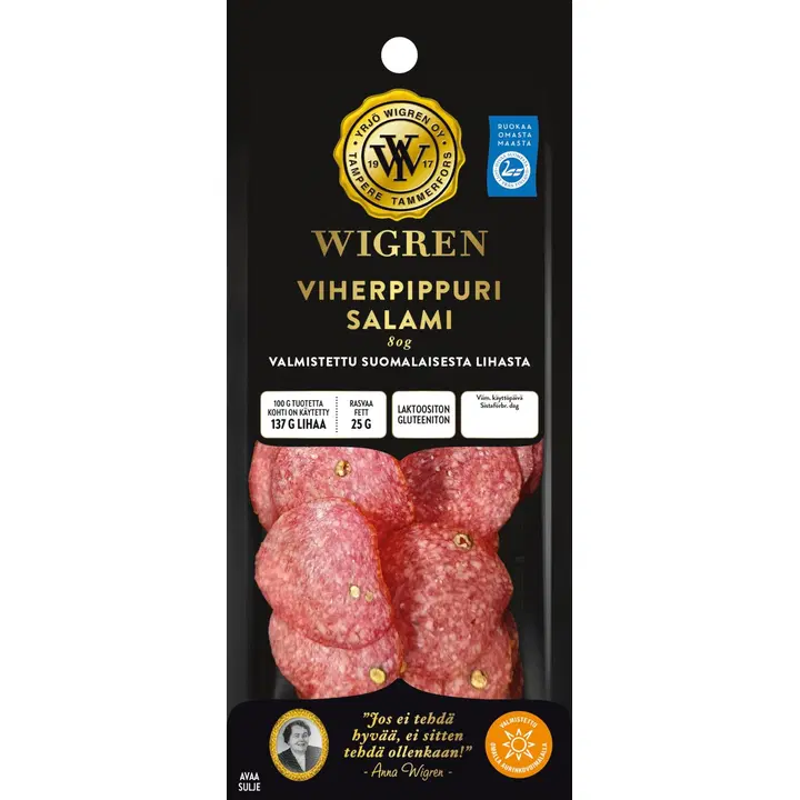 Wigren Viherpippuri Salami 80g