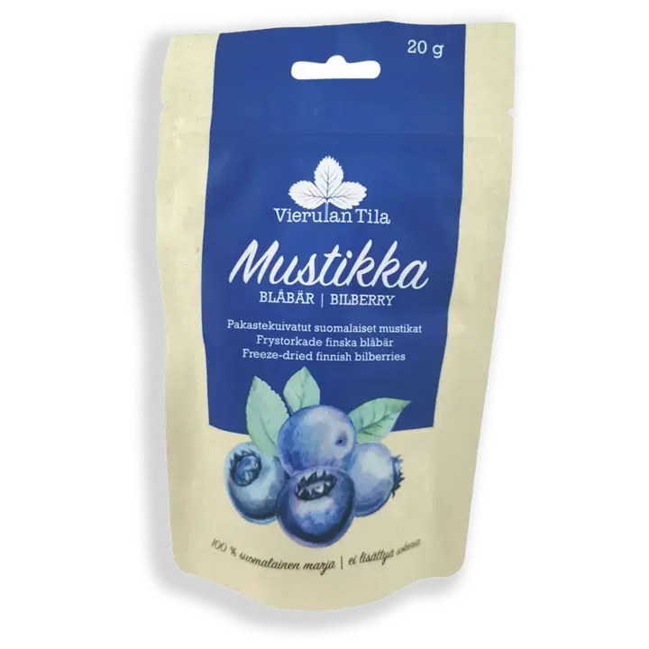 Vierulan tila mustikka pakastekuivattu 20 g
