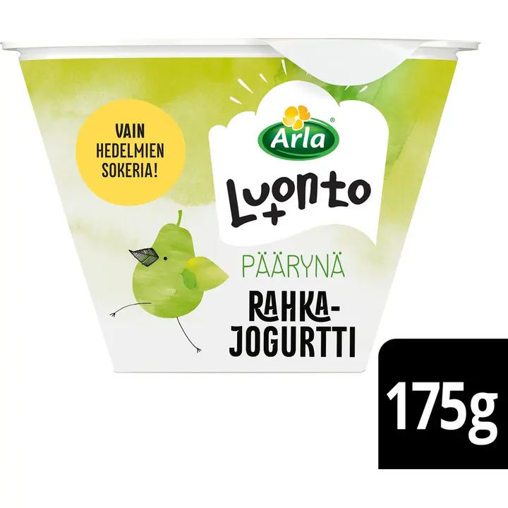 Arla Luonto+ päärynärahkajogurtti 175 g laktoositon