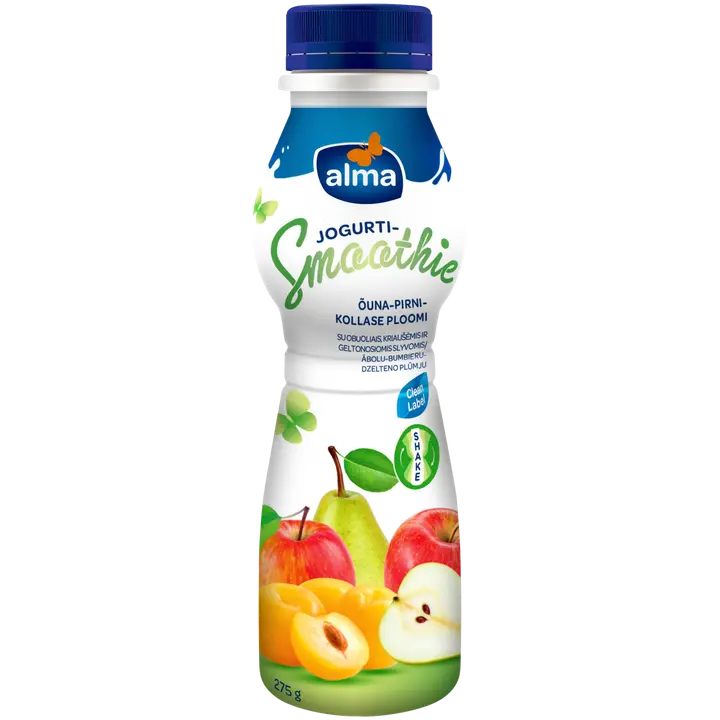 Alma õuna-pirni-kollase ploomi jogurtismuuti, 275 g