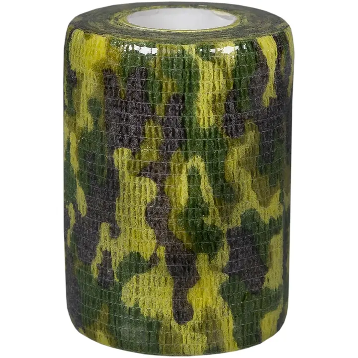 Sunmed itsekiinnittyvä tukiside 7,5 cm x 4,5 m camo vihreä