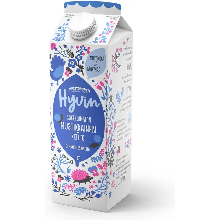 Juustoportti Hyvin mehukeitto 1 kg mustikkainen