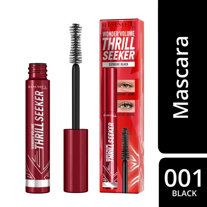 Rimmel London Wonder'Volume Thrill Seeker Mascara 8 ml 01 Black ripsiväri