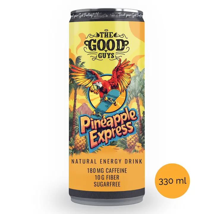The Good Guys Pineapple Express Natural Energy Drink Sugarfree 330ml