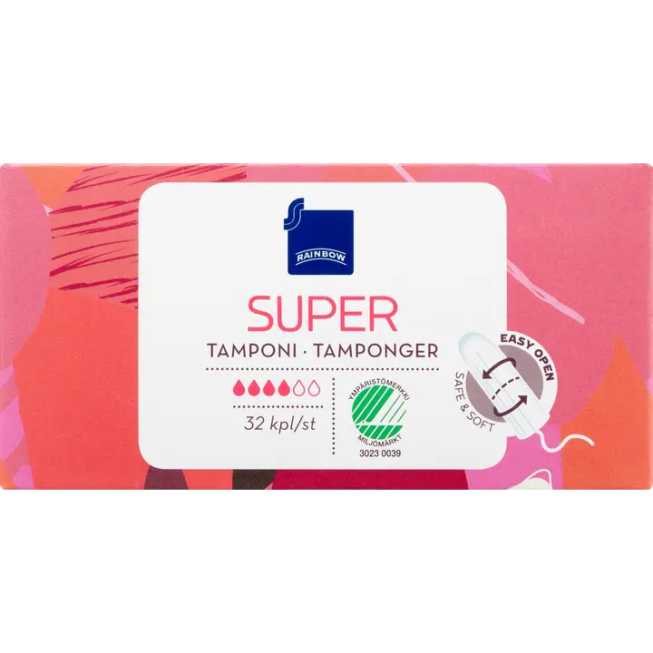 Rainbow tamponi super 32kpl