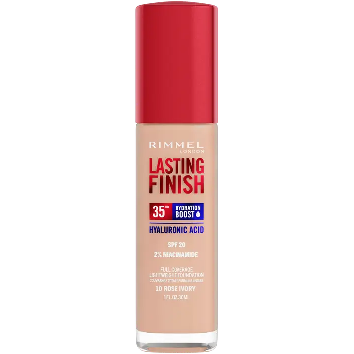 Rimmel London Lasting Finish 35H Foundation meikkivoide 30ml, 010 Rose Ivory